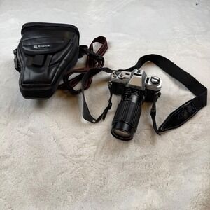 Minolta X 370 Silver 35mm Film Camera with Five Star Lens - Untested